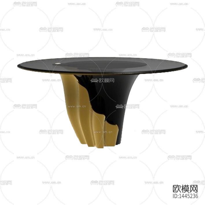 现代简约创意实木玻璃餐桌下载