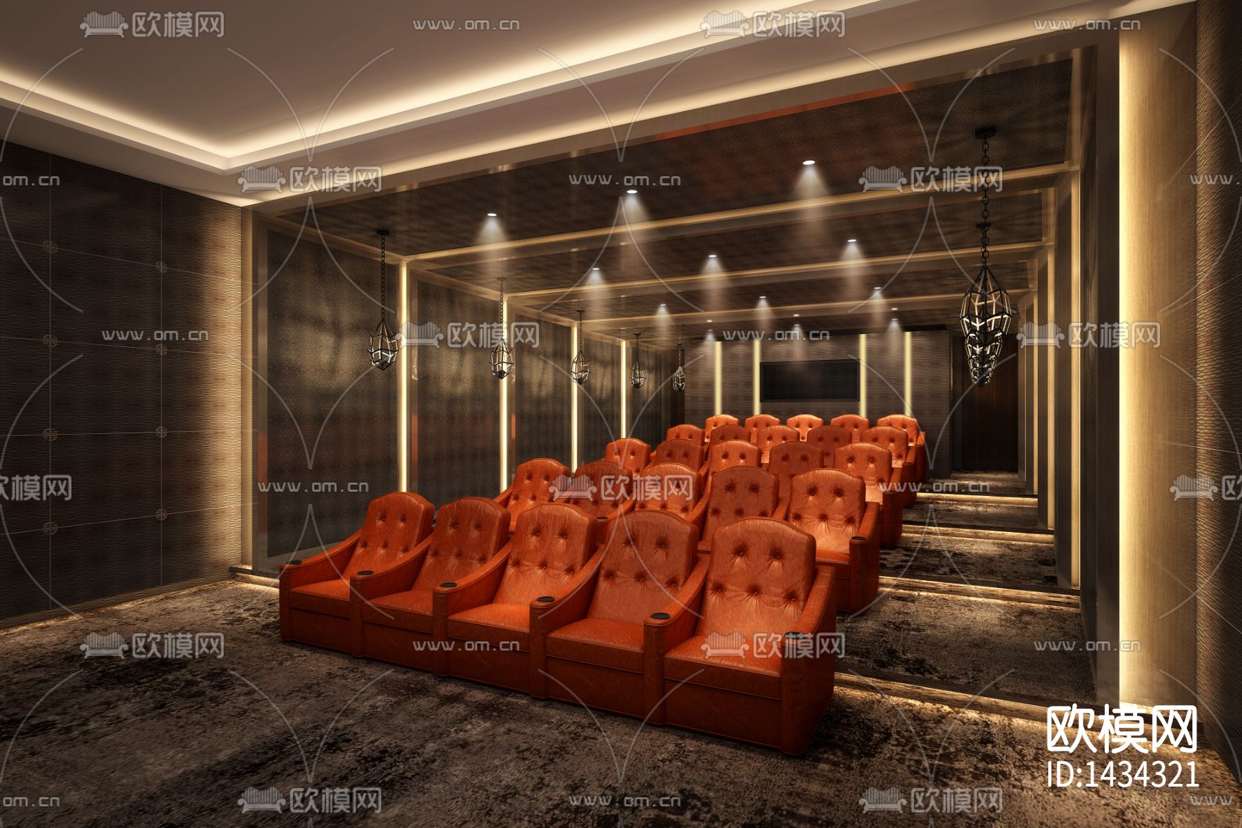 会所cad施工图下载（渲染图7）