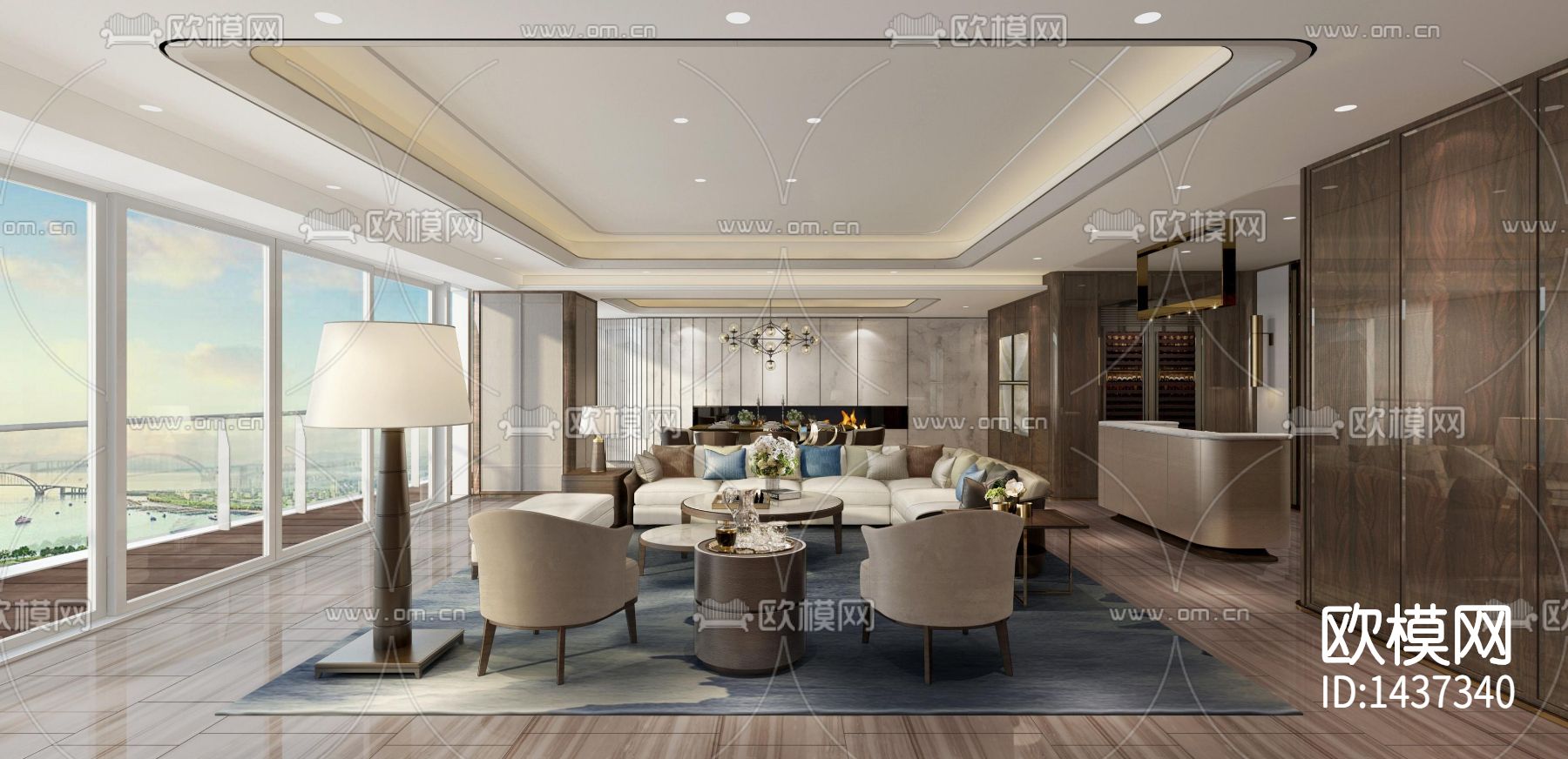 家居cad施工图下载（渲染图1）