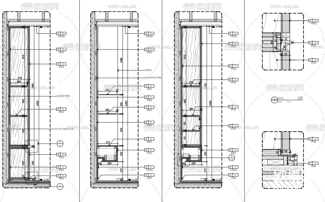 样板间cad施工图下载（渲染图6）