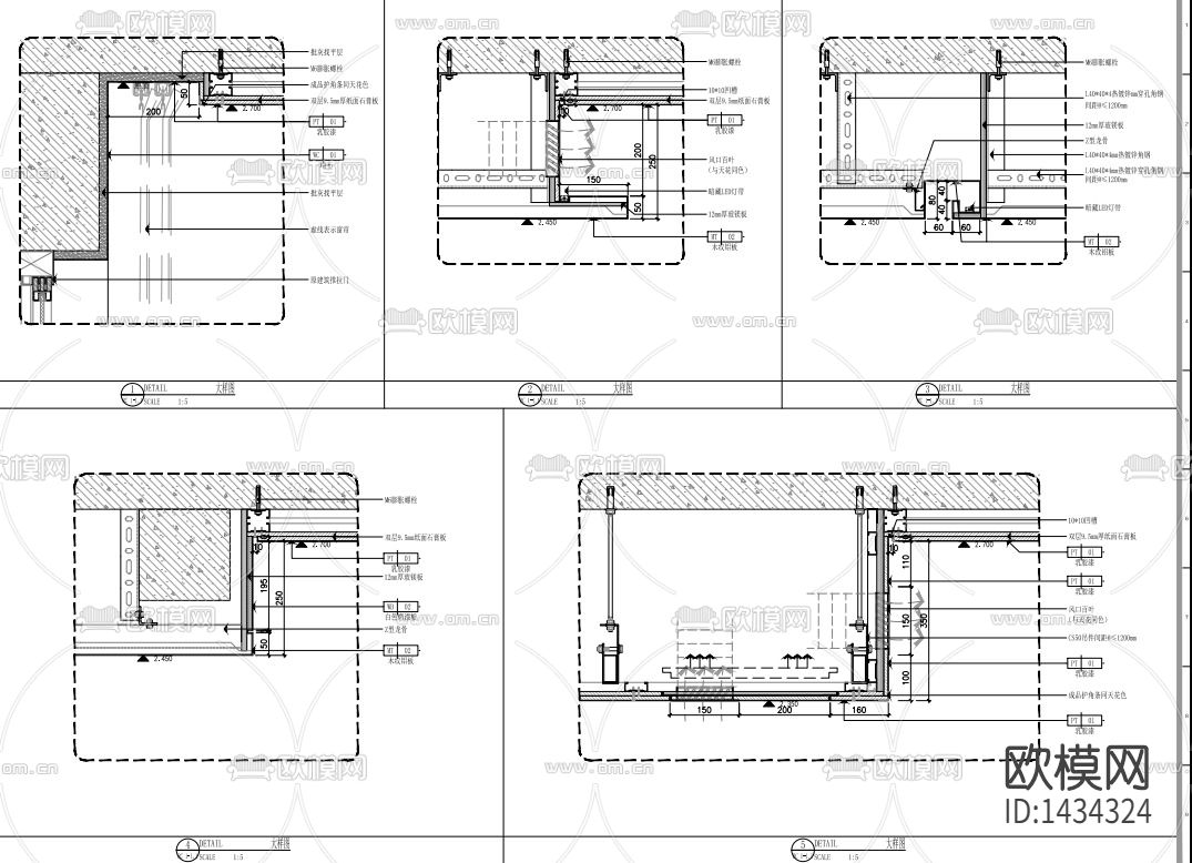 样板间cad施工图下载（渲染图5）