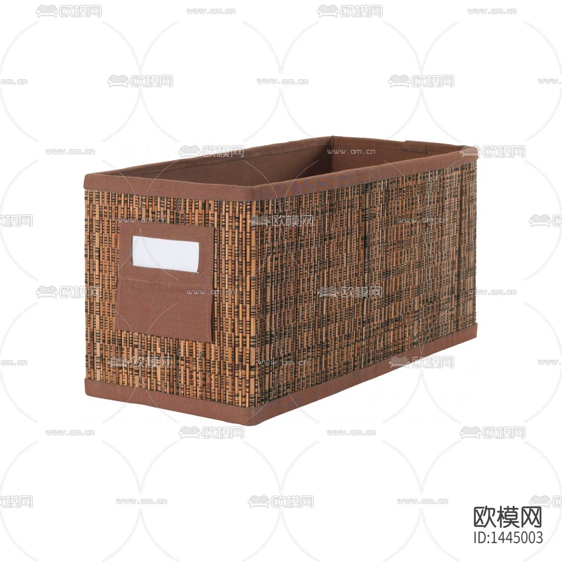 北欧简约创意草编布艺储物盒