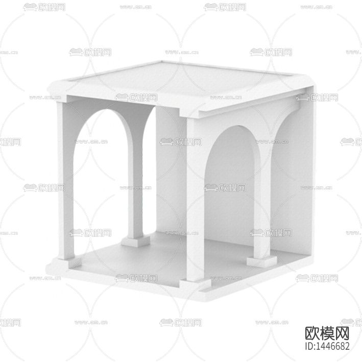 北欧简约创意几何实木边几下载