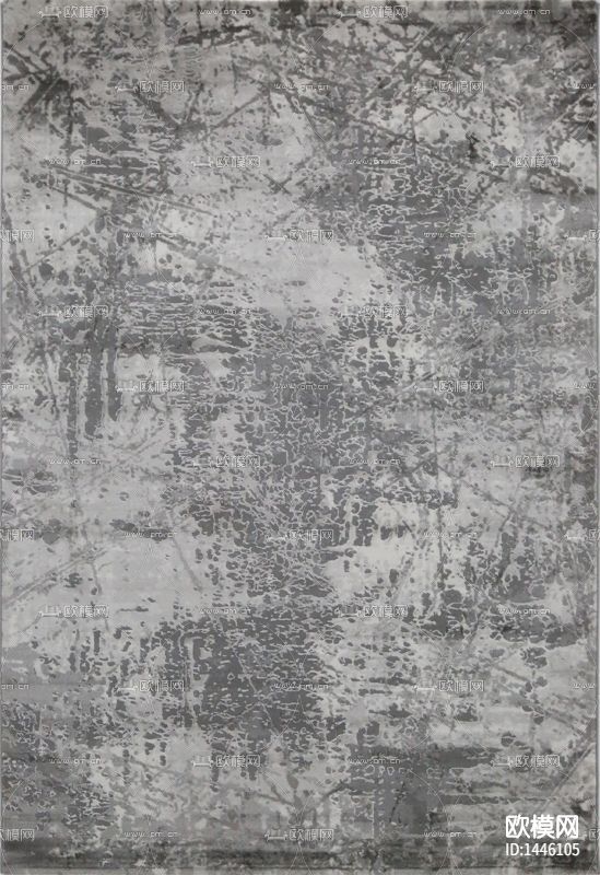 现代简约创意诧寂风灰色布艺地毯下载