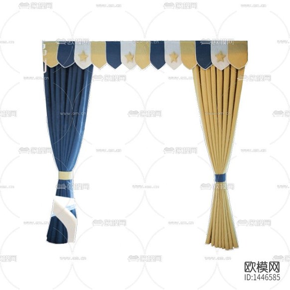 北欧简约创意彩色儿童窗帘下载
