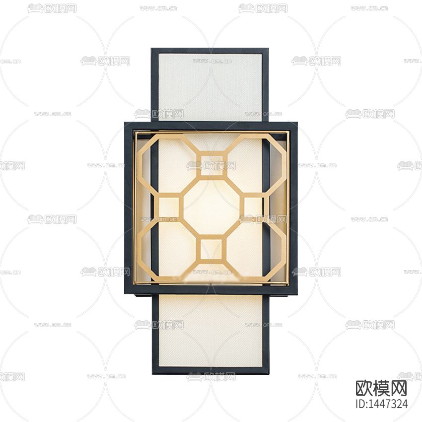 新中式轻奢创意金属壁灯下载