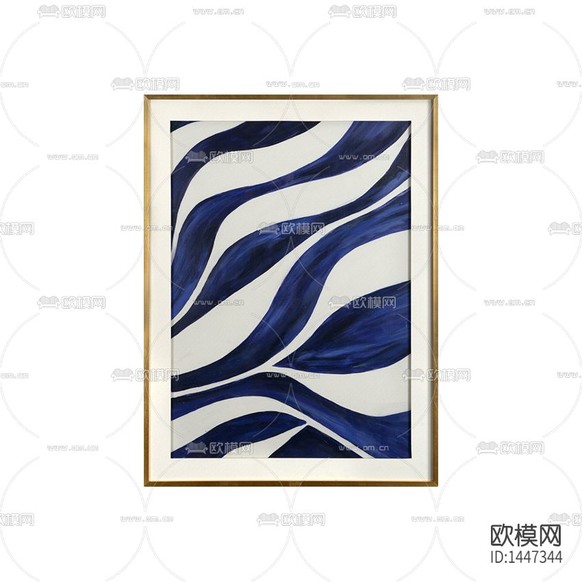 现代简约创意肌理油画装饰画下载