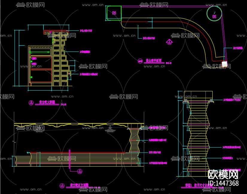 酒吧cad施工图下载（渲染图9）