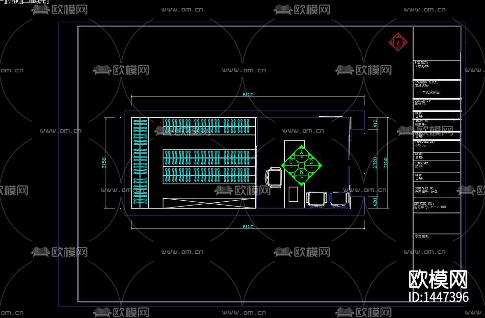 干洗店cad施工图