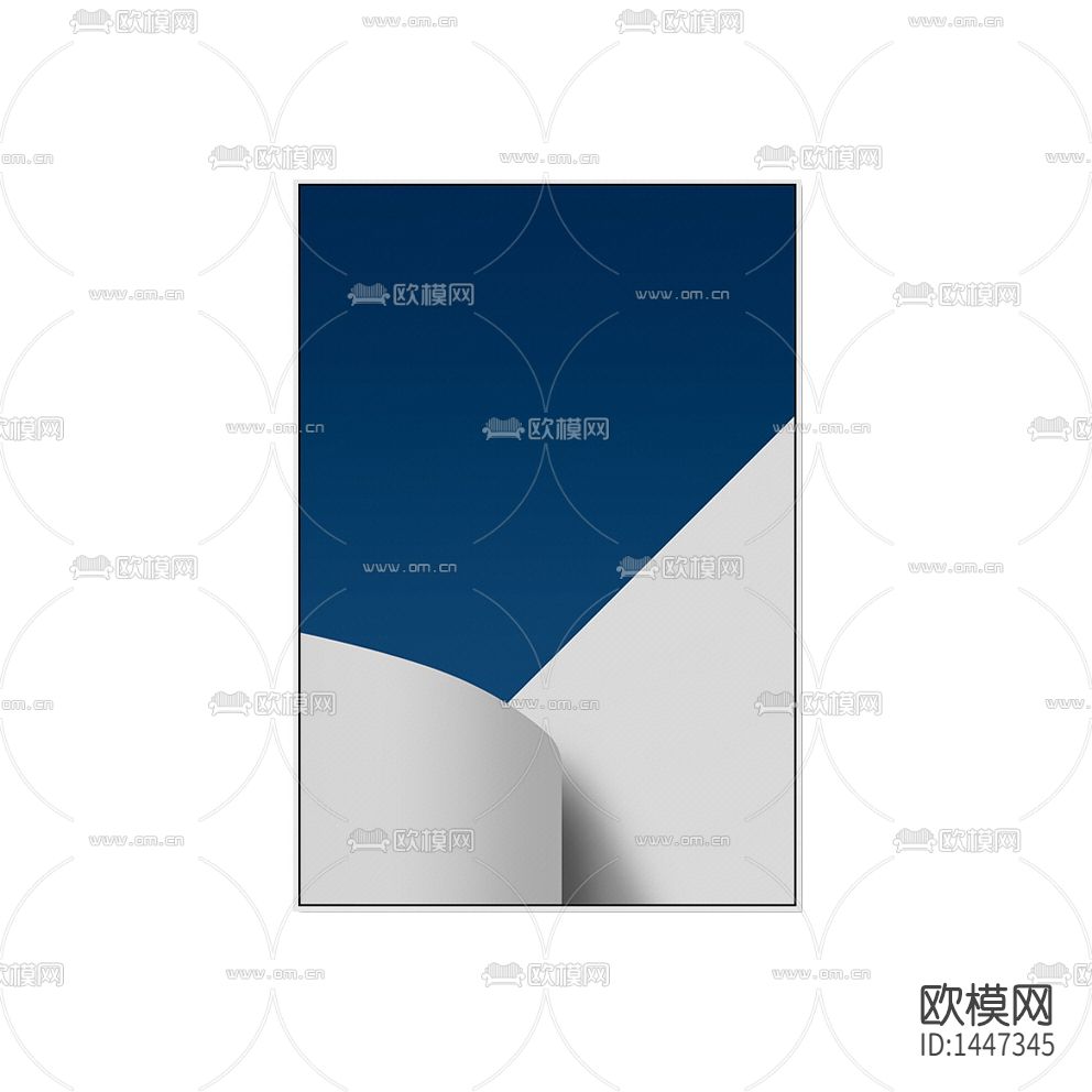 现代简约创意彩色几何装饰画下载