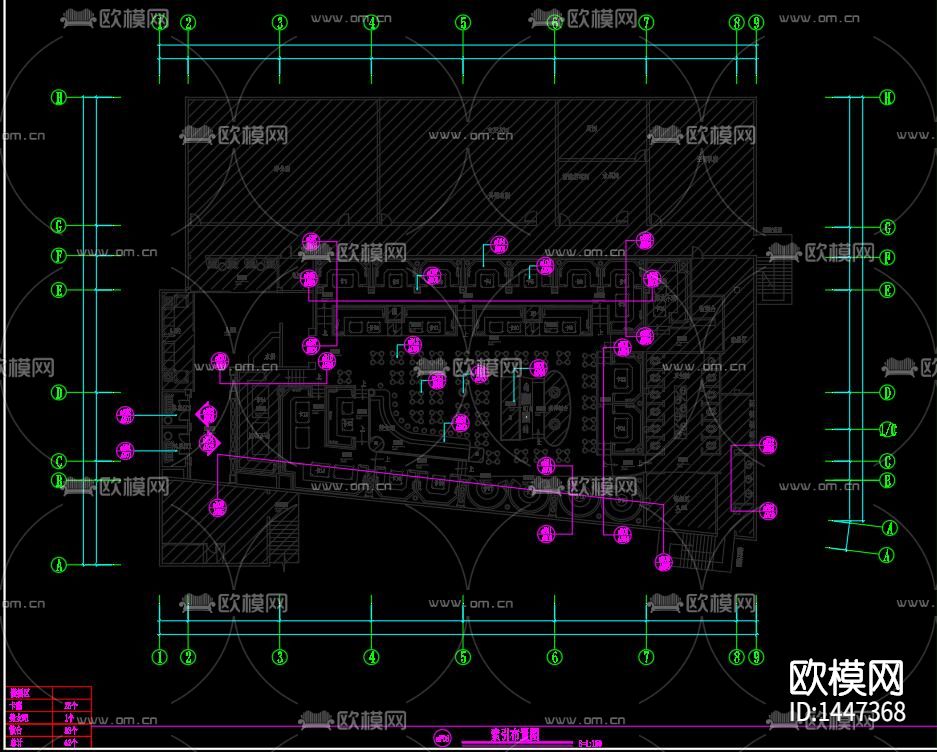 酒吧cad施工图下载（渲染图7）