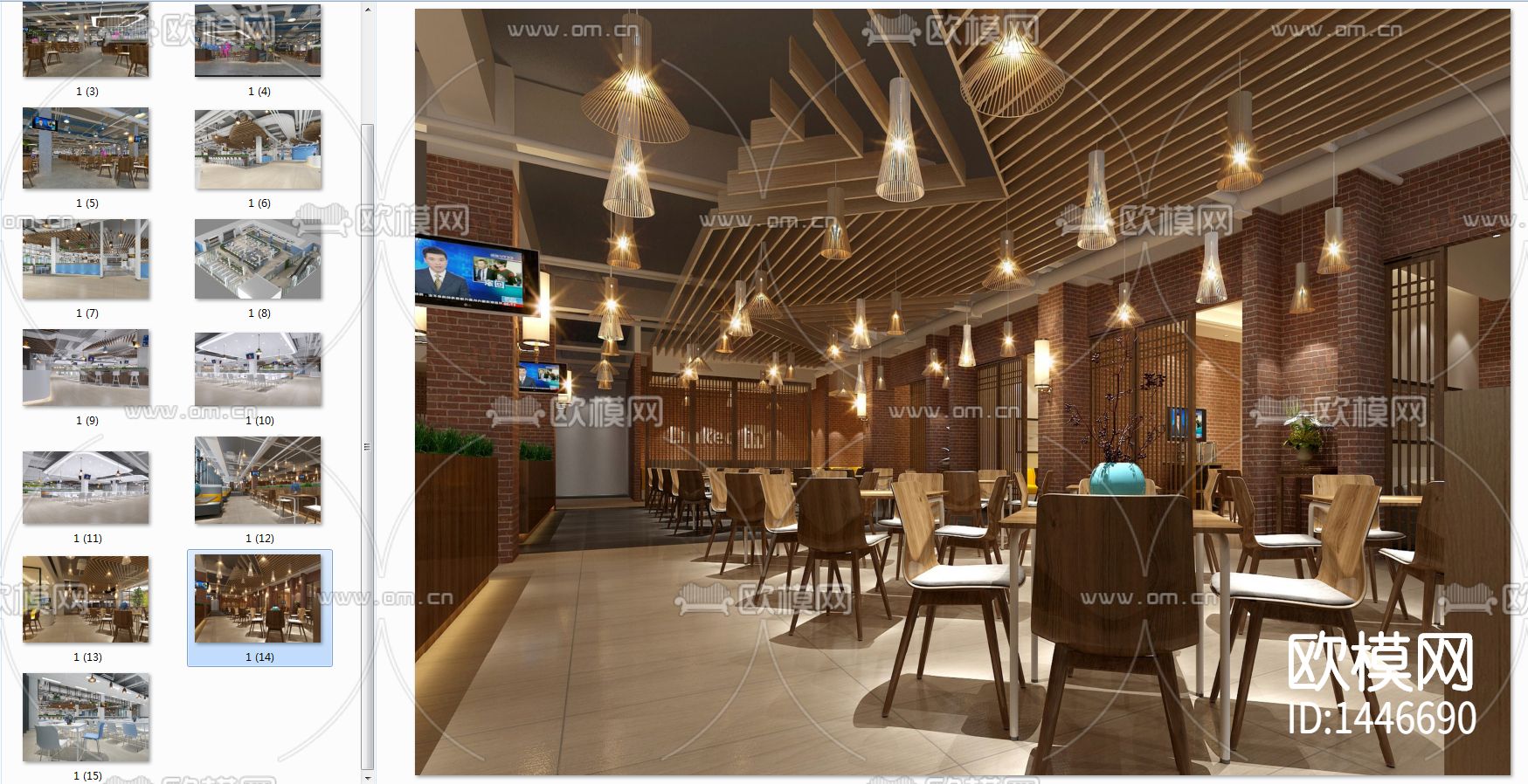 北京航空航天大学食堂cad施工图-免费3dmax模型库-欧模网