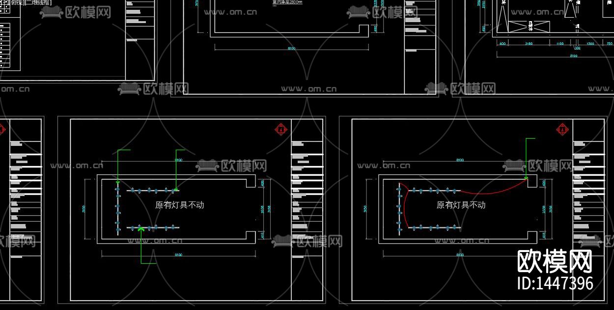 干洗店cad施工图