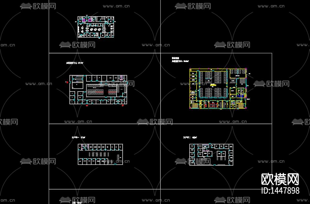医院cad施工图下载（渲染图3）