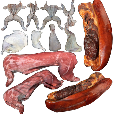  现代蛙肉兔肉鸡肉腊猪肉su模型 