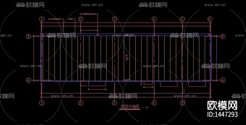 危險品房建筑結(jié)構(gòu)cad圖紙下載(渲染圖3)