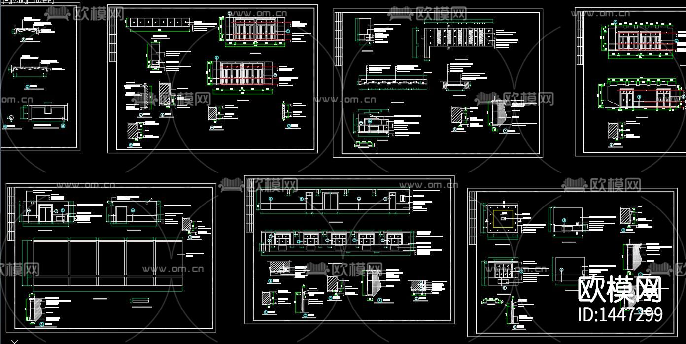 职工文化活动中心cad图纸下载（渲染图4）