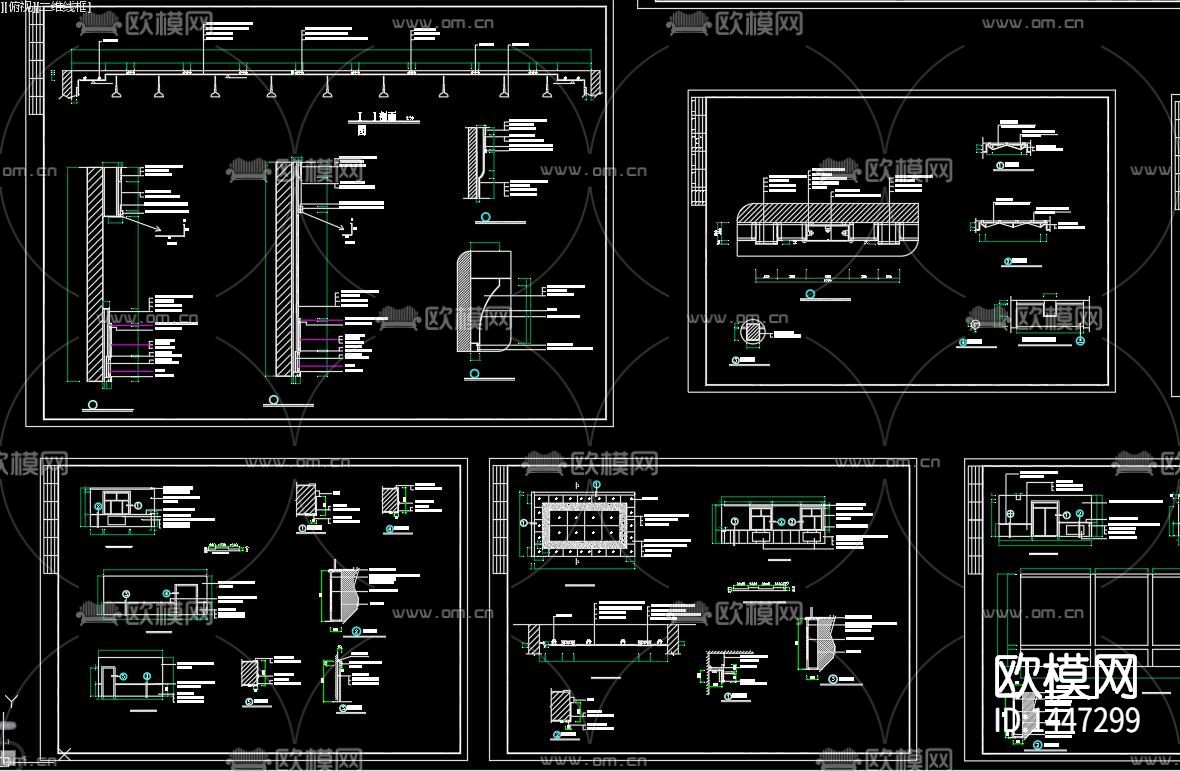 职工文化活动中心cad图纸下载（渲染图5）