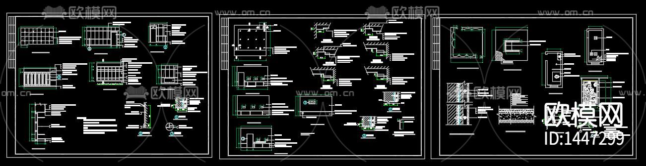 职工文化活动中心cad图纸下载（渲染图10）