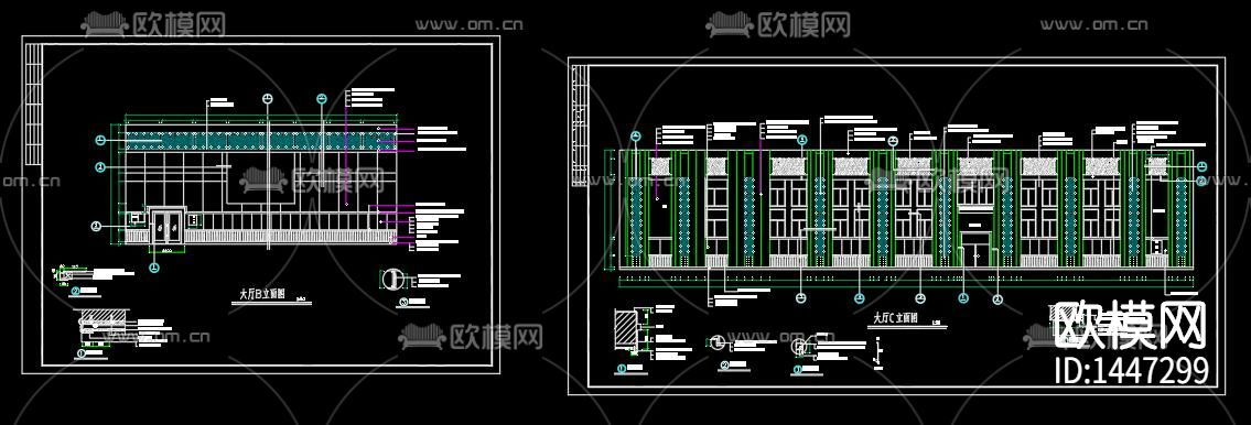 职工文化活动中心cad图纸下载（渲染图8）