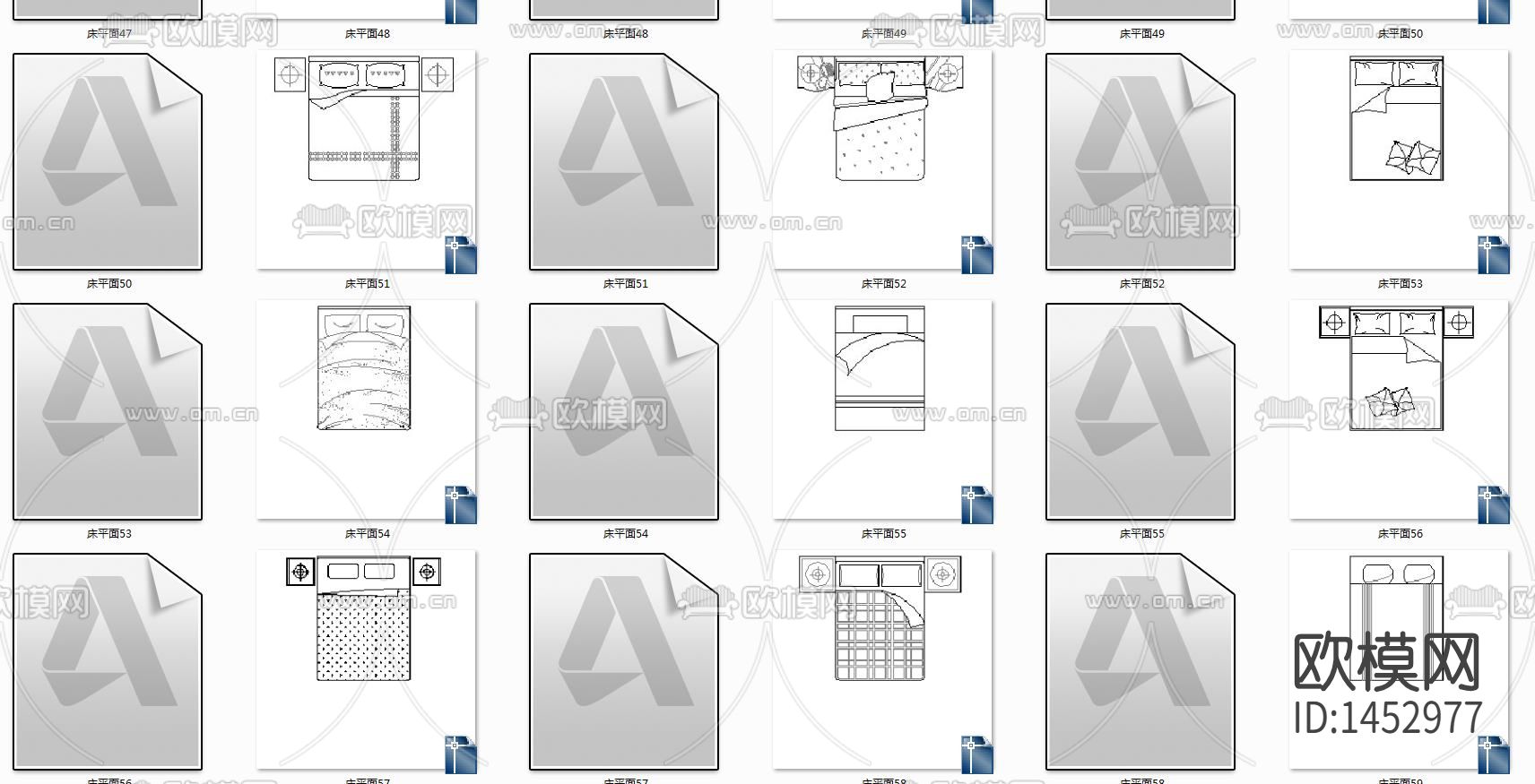 床cad图库下载（渲染图1）