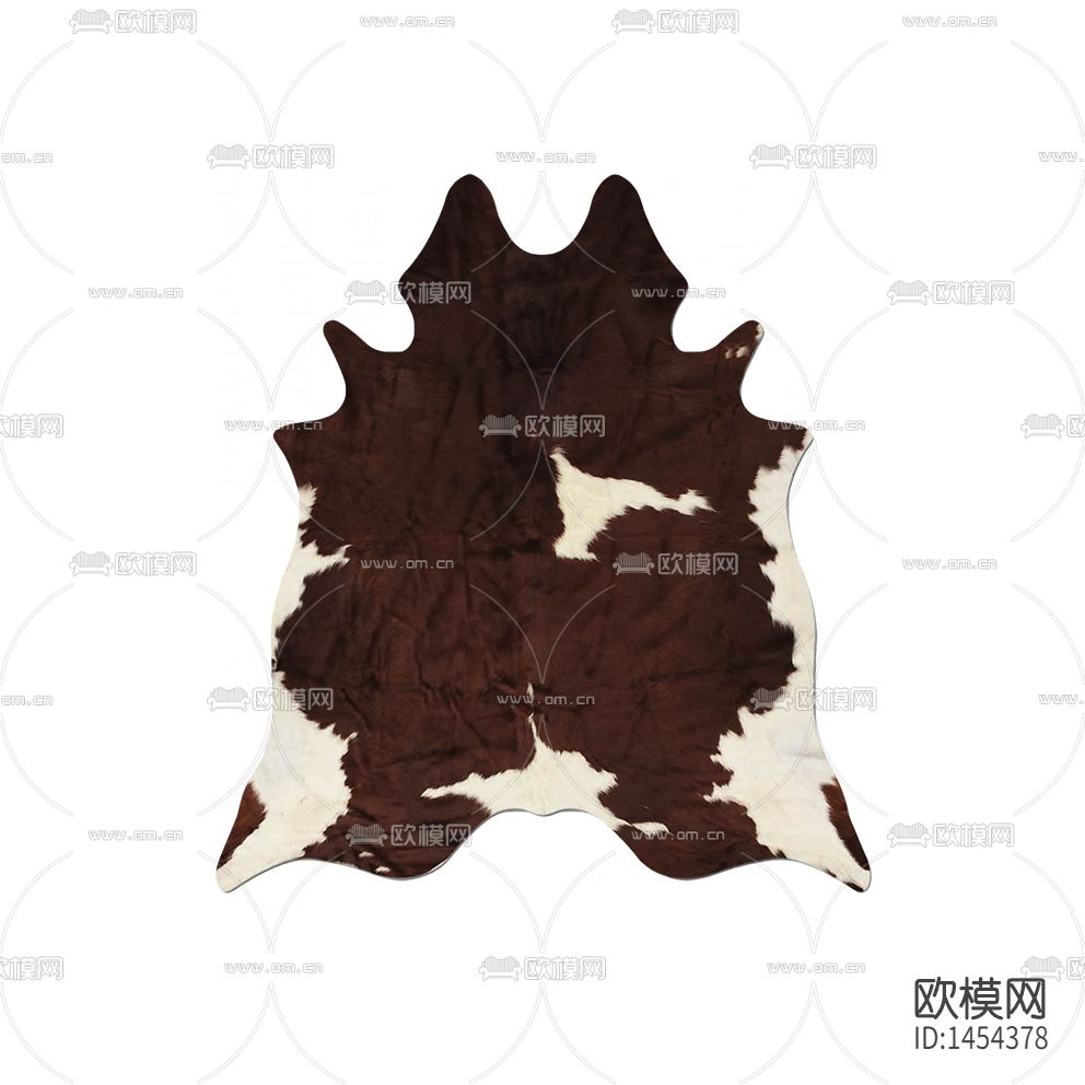 现代奶牛绒毛地毯下载