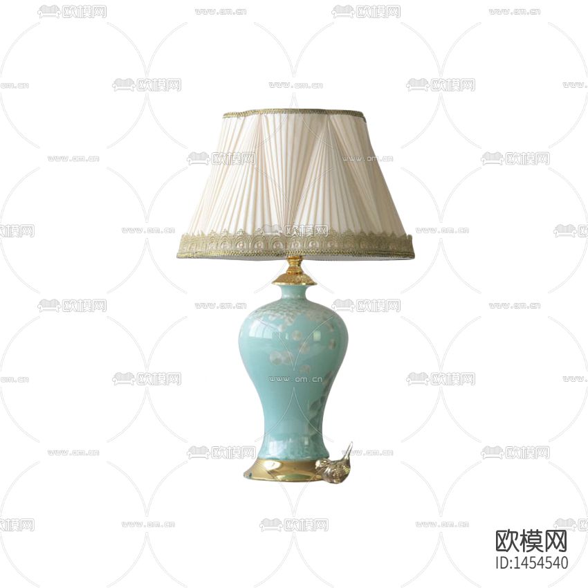 新古典陶瓷金属花边台灯下载