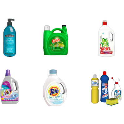  现代洗衣液清洁剂su模型 