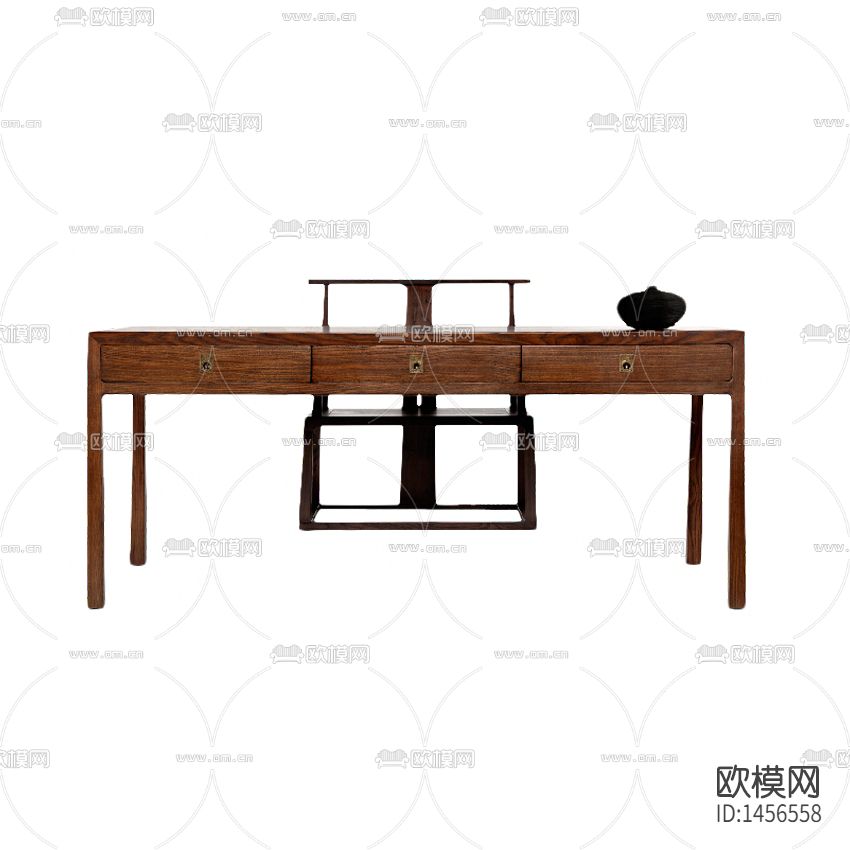 中式古典实木书桌