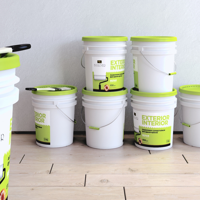  现代油漆油桶su模型 