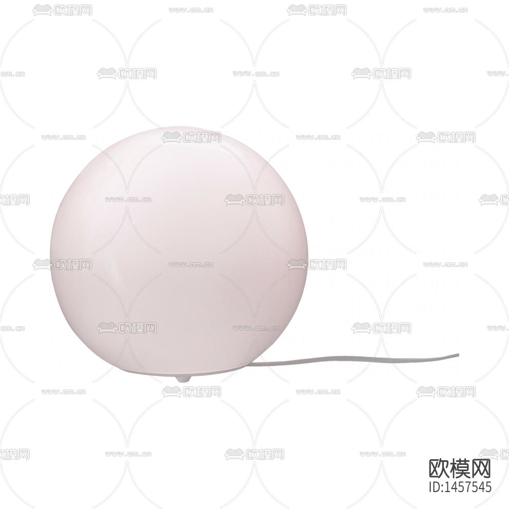 现代极简创意白色玻璃台灯下载