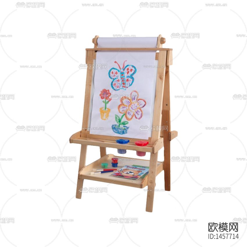 北欧简约实木画架下载