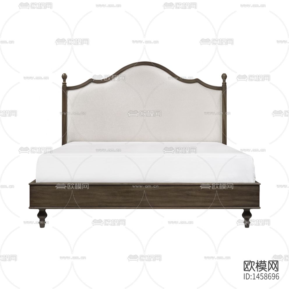 美式轻奢实木双人床下载