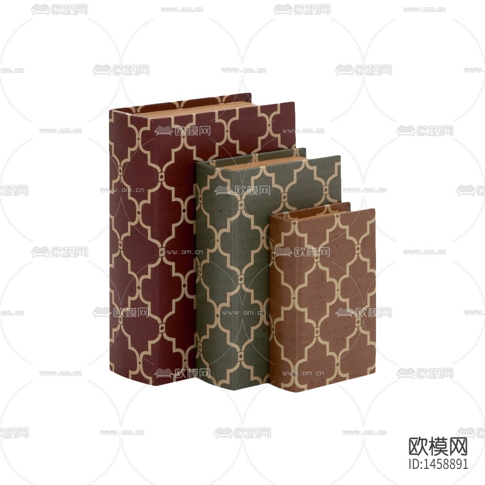 美式古典书籍摆件