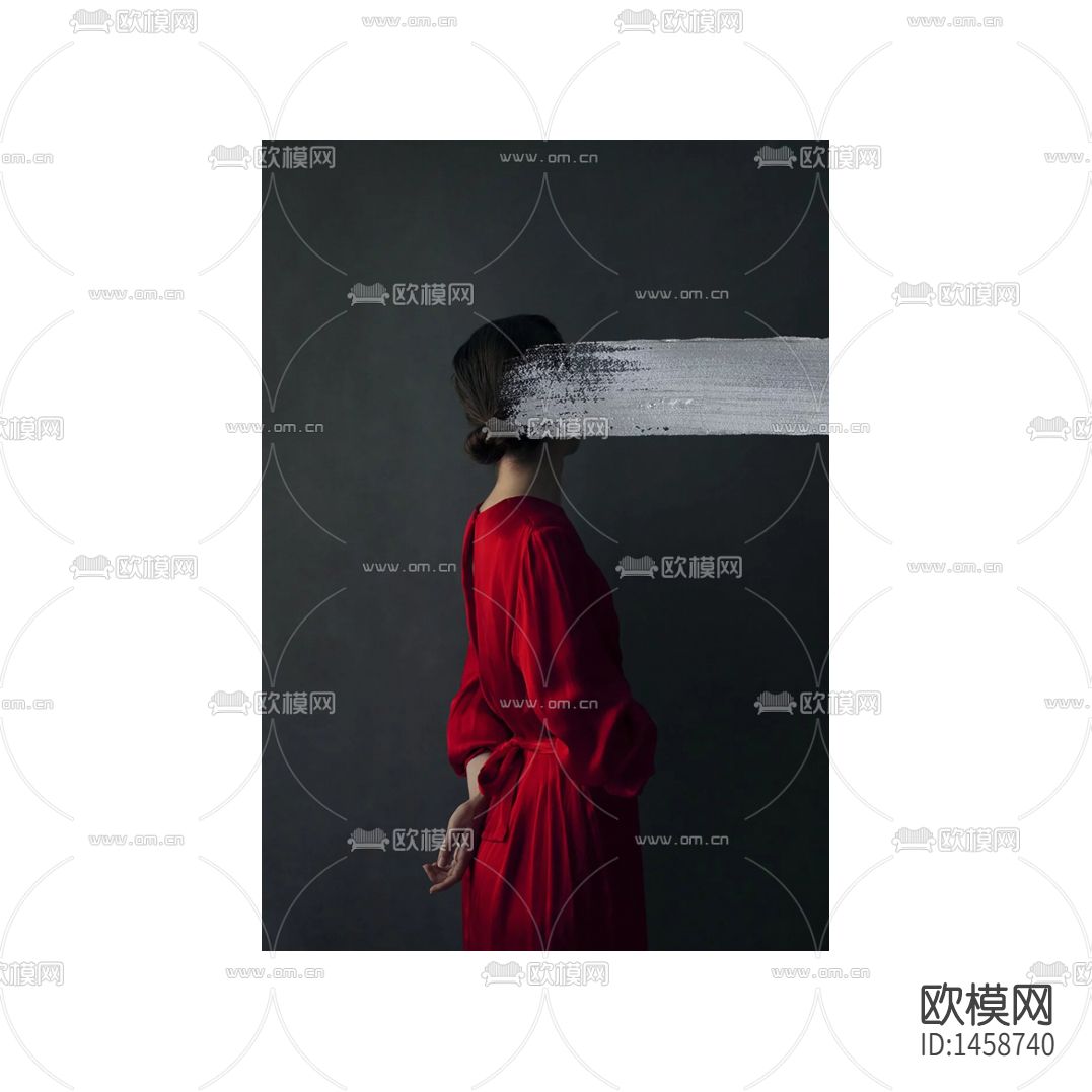 现代简约创意人像摄影装饰画下载