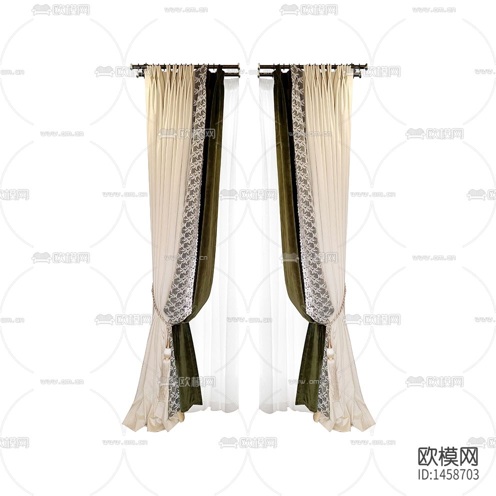 法式轻奢丝绒碎花布艺遮光窗帘下载