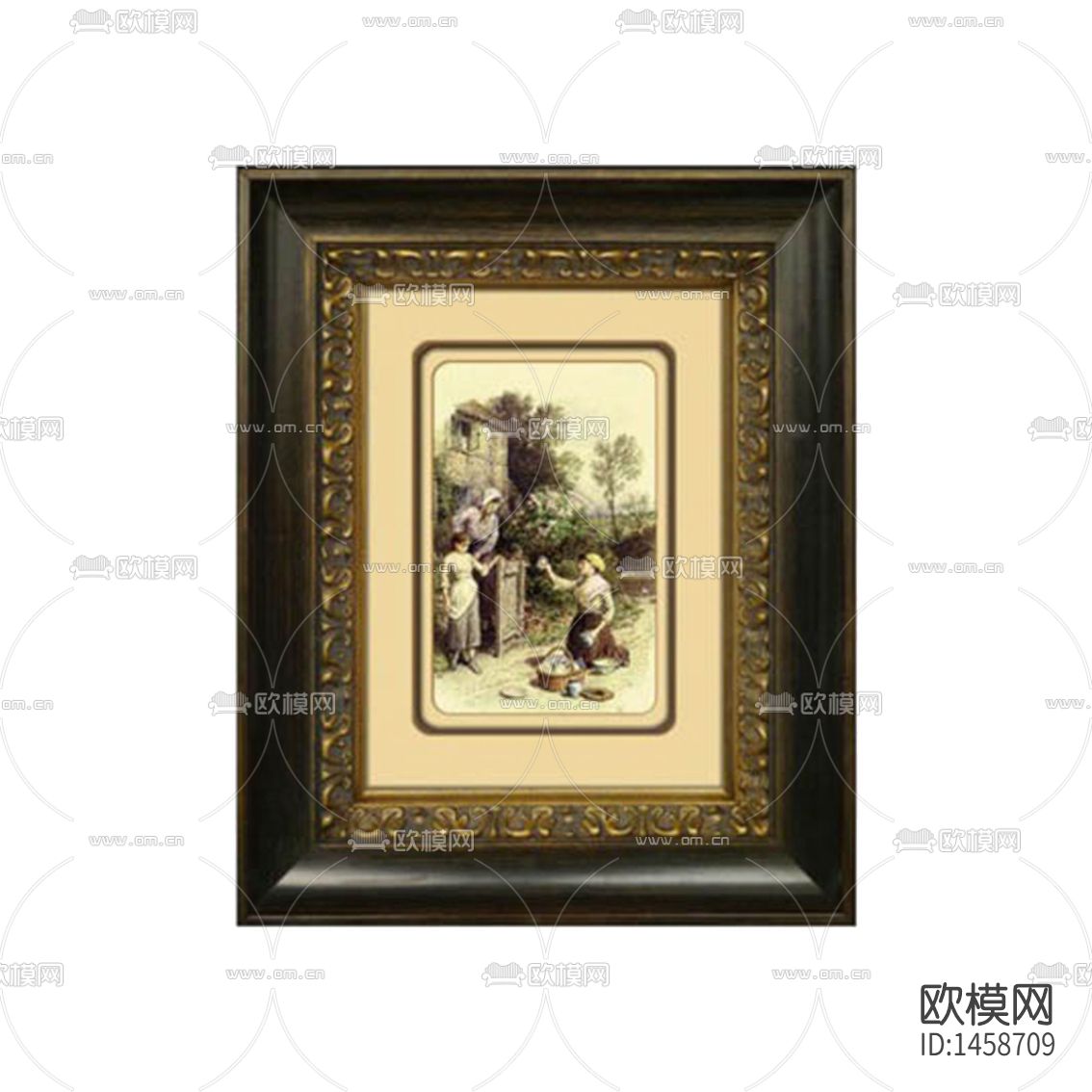 欧式古典实木雕花相框下载