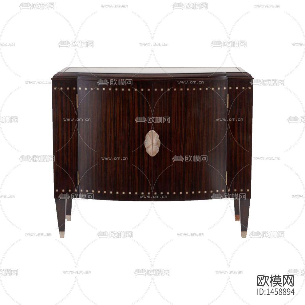 新古典红木金属边柜下载