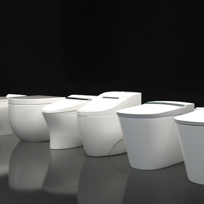  现代智能陶瓷马桶su模型 