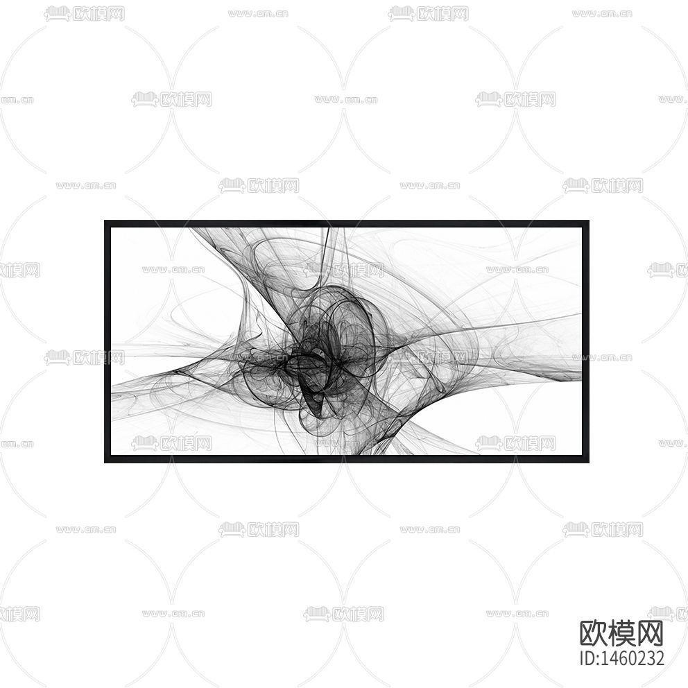 现代简约创意黑白线条装饰画下载