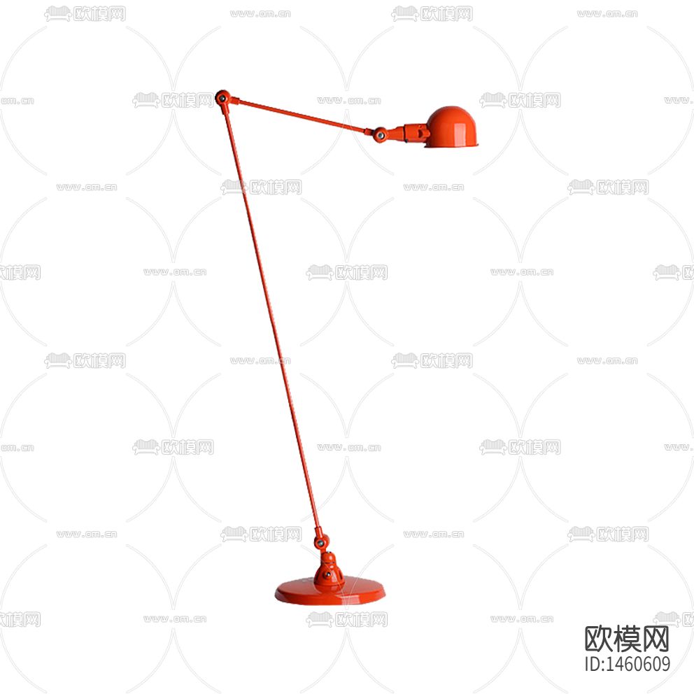 工业风轻奢创意橙色金属落地灯下载