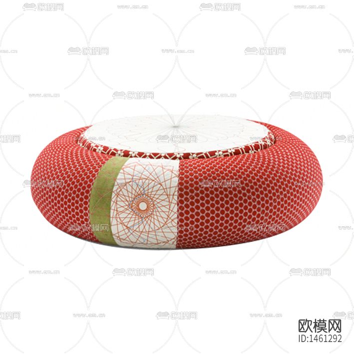 北欧简约创意几何蜂窝纹理布艺坐垫下载