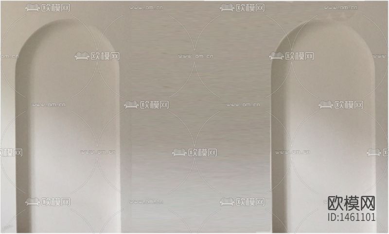北欧弧形墙面造型背景墙