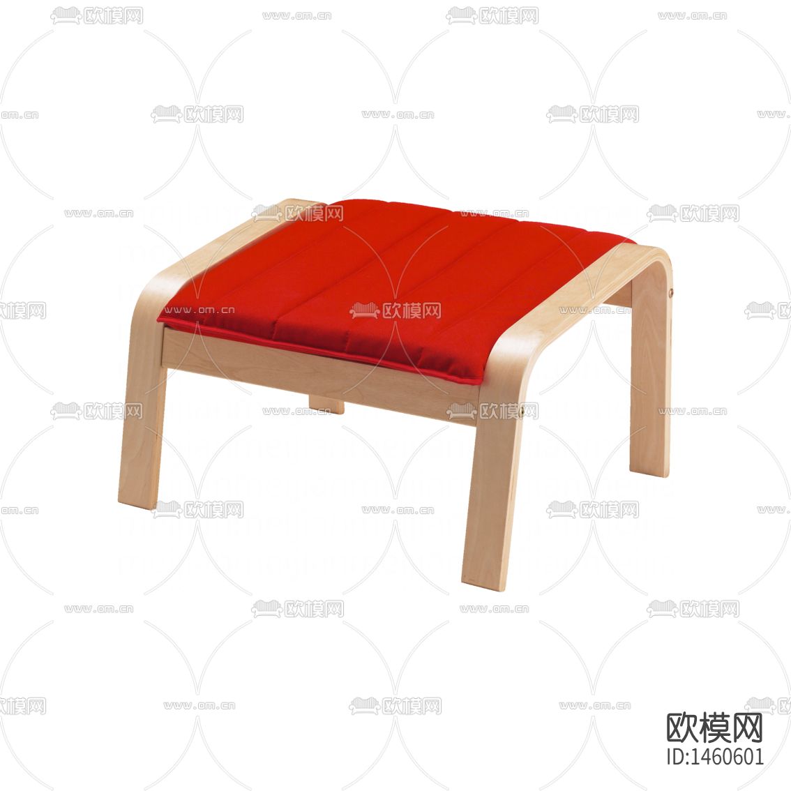 北欧简约创意实木布艺凳子