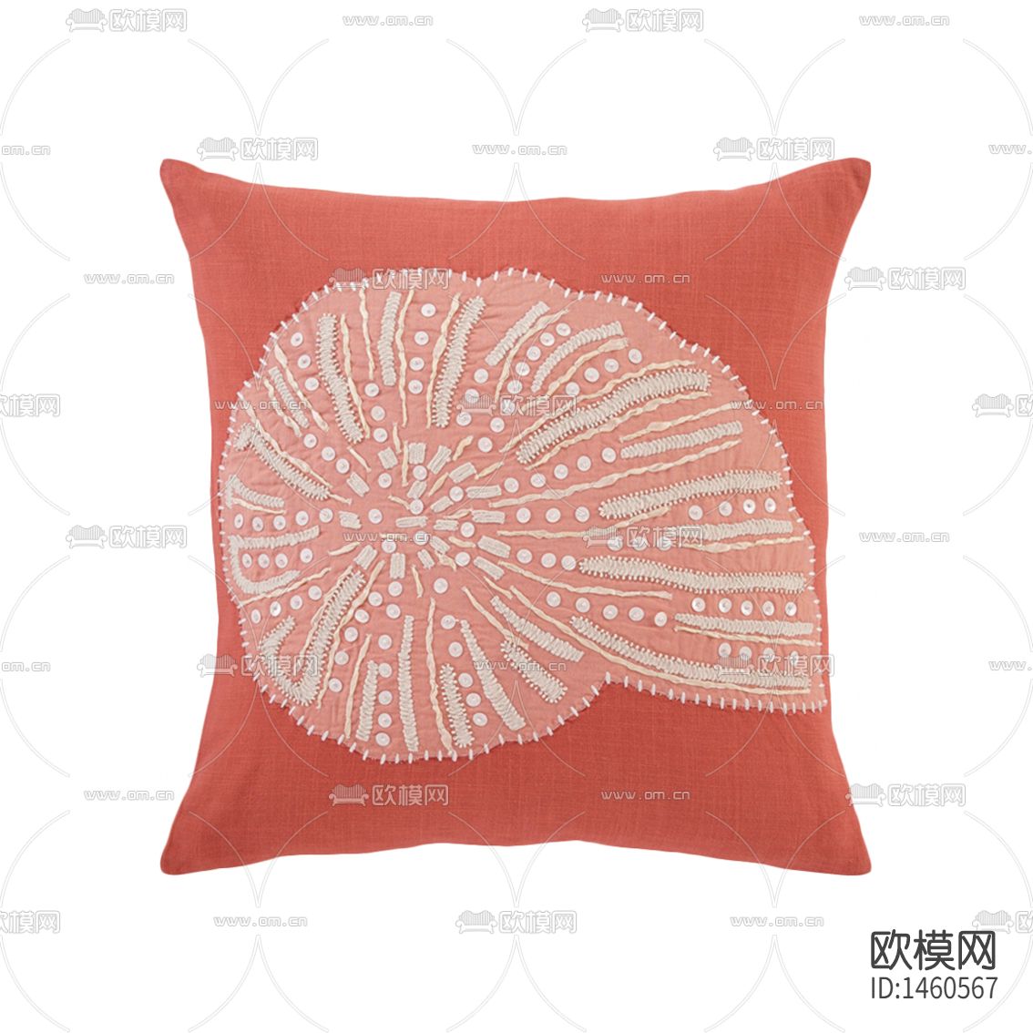 北欧简约创意粉色海螺布艺抱枕下载