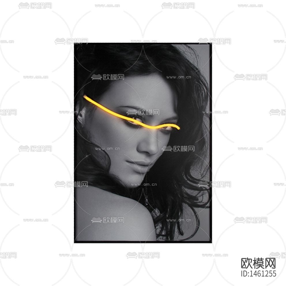 现代简约创意人像摄影装饰画下载