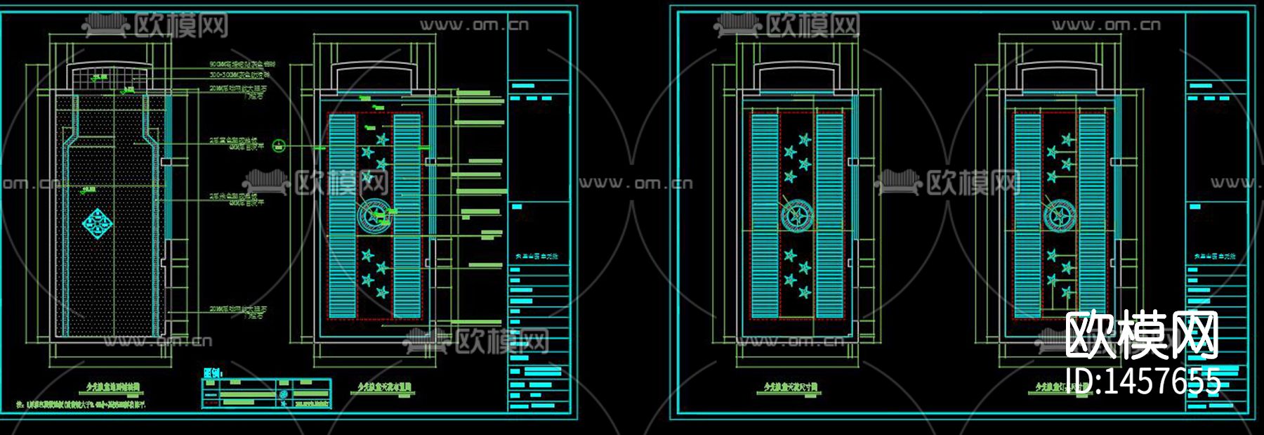 小学专用教室cad施工图下载（渲染图5）