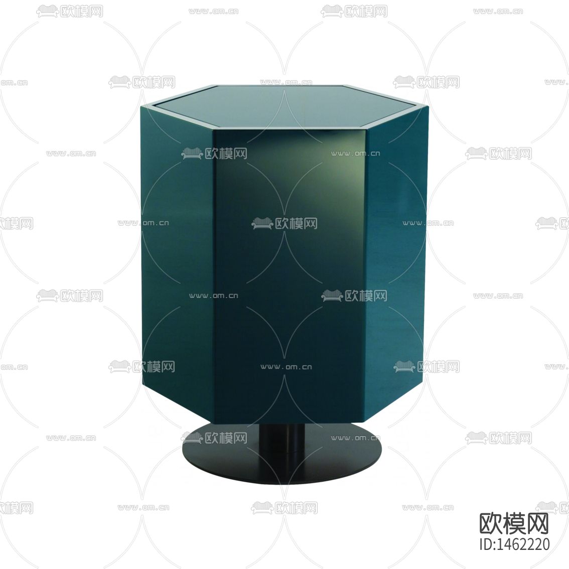 现代极简实木六边形角几