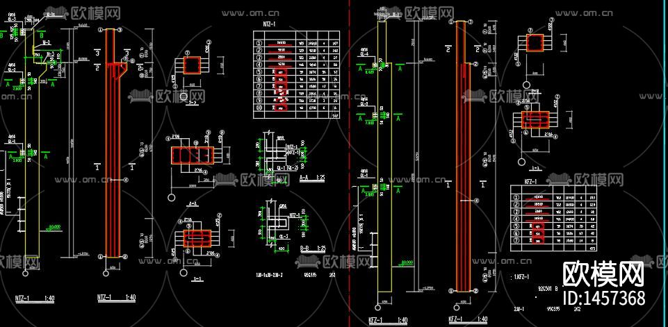 排架结构厂房建筑结构施工图下载（渲染图4）