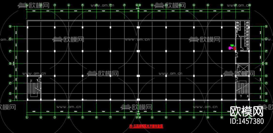 制衣厂电气cad图下载（渲染图4）